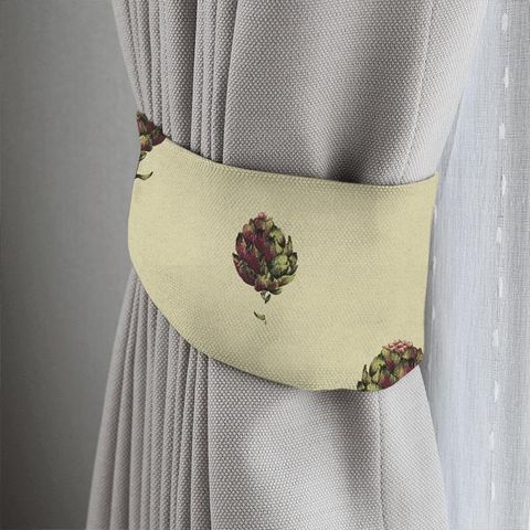Artichoke Linen Tieback