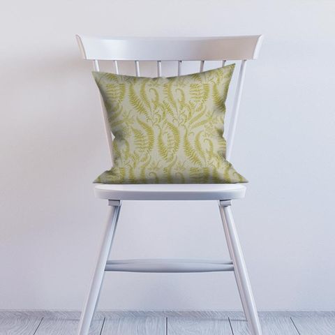 Folium Chartreuse Cushion