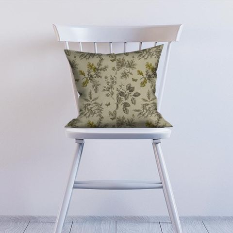 Hortus Charcoal/Ochre Cushion