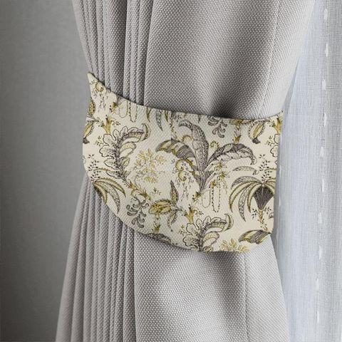 Ophelia Charcoal/Ochre Tieback