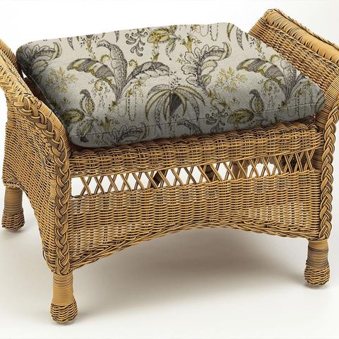 Ophelia Charcoal/Ochre Box Cushion