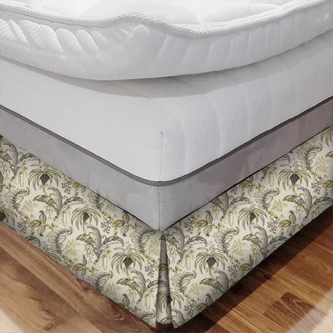 Ophelia Charcoal/Ochre Bed Base Valance