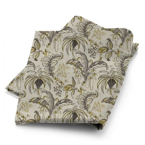 Ophelia Charcoal/Ochre Fabric
