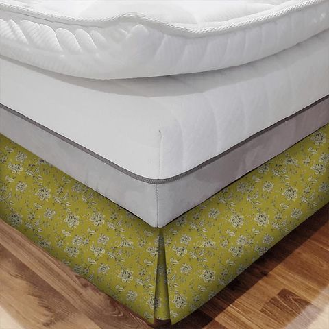 Palampore Chartreuse Bed Base Valance