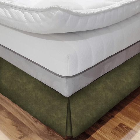 Martello Olive Bed Base Valance