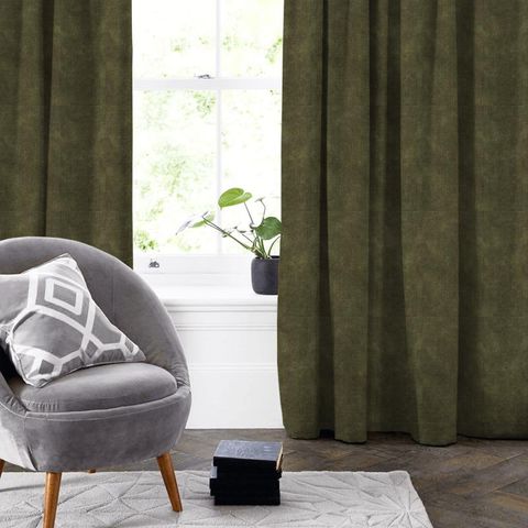 Martello Olive Made To Measure Curtain