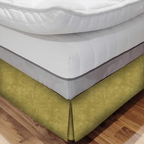 Martello Chartreuse Bed Base Valance