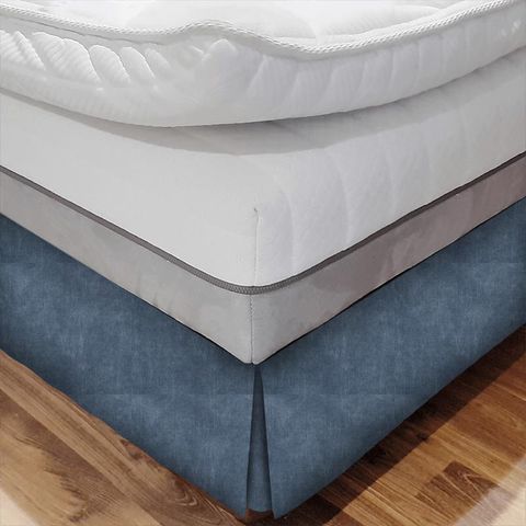 Martello Indigo Bed Base Valance