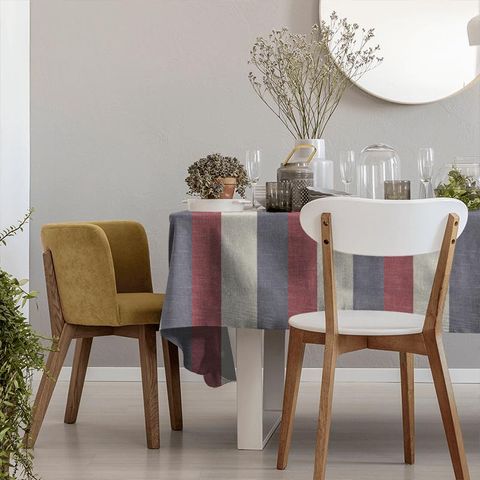 Buckton Denim/Red Tablecloth