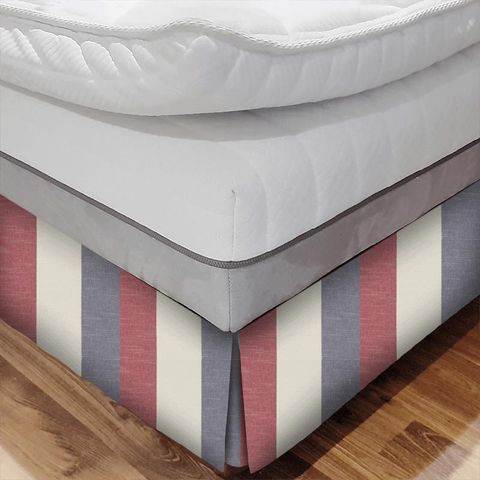 Buckton Denim/Red Bed Base Valance