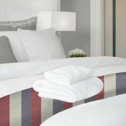 Buckton Denim/Red Bed Runner