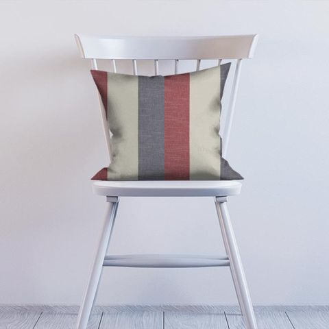 Buckton Denim/Red Cushion