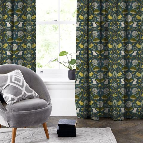 Forester Forest/Chartreuse Made To Measure Curtain