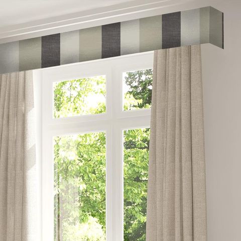 Buckton Charcoal Pelmet