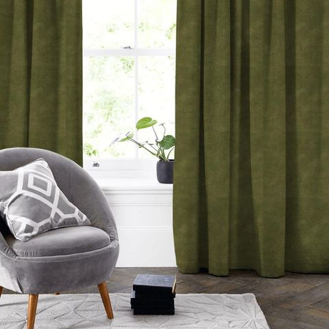 Nola Olive Made To Measure Curtain