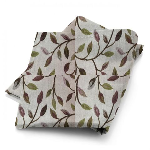 Cervino Cream Aubergine Fabric