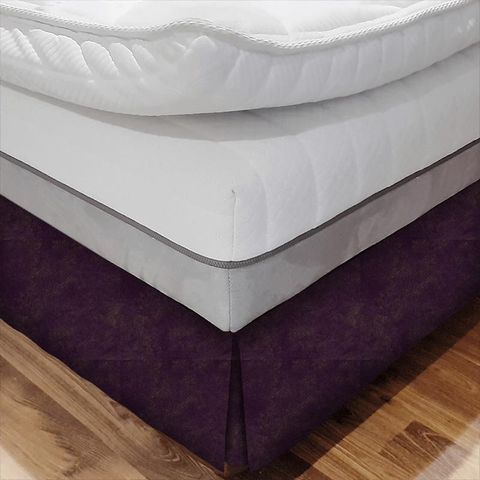 Nola Aubergine Bed Base Valance