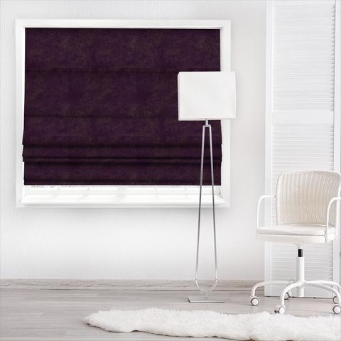 Nola Aubergine Made To Measure Roman Blind