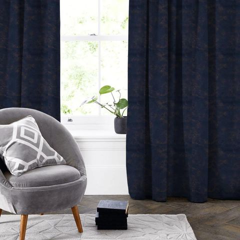 Nola Indigo Made To Measure Curtain