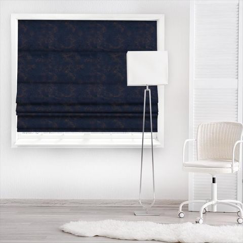 Nola Indigo Made To Measure Roman Blind