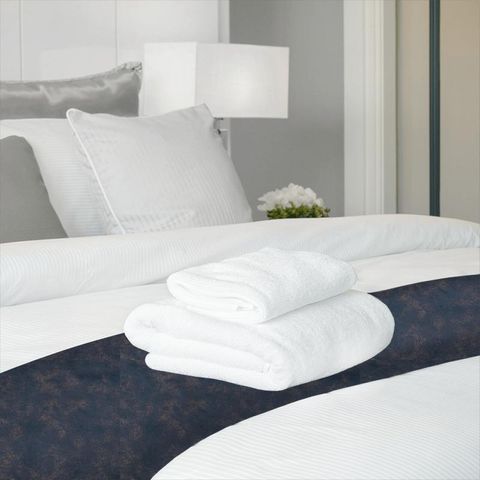 Nola Navy Bed Runner