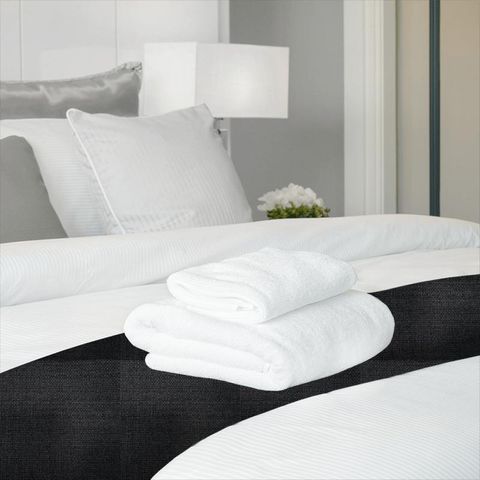 Malleny Charcoal Bed Runner