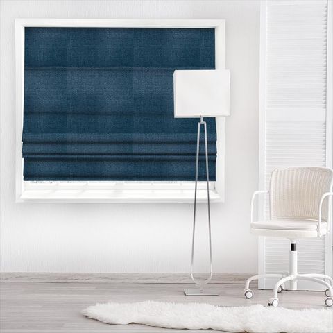 Malleny Denim Made To Measure Roman Blind