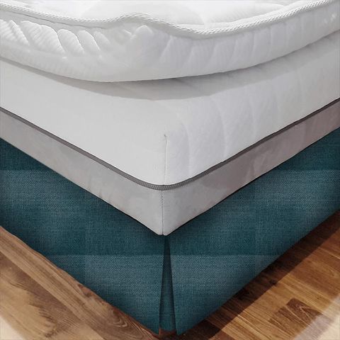 Malleny Teal Bed Base Valance