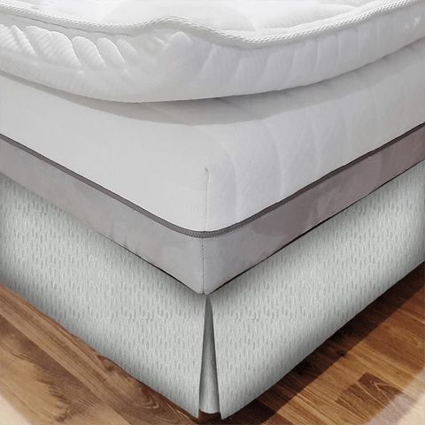 Quill Silver Bed Base Valance
