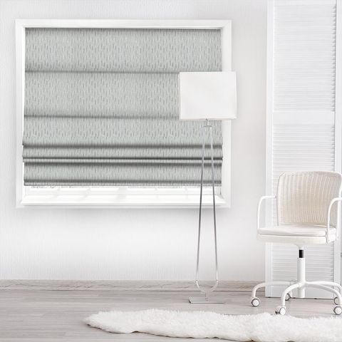 Quill Silver Made To Measure Roman Blind