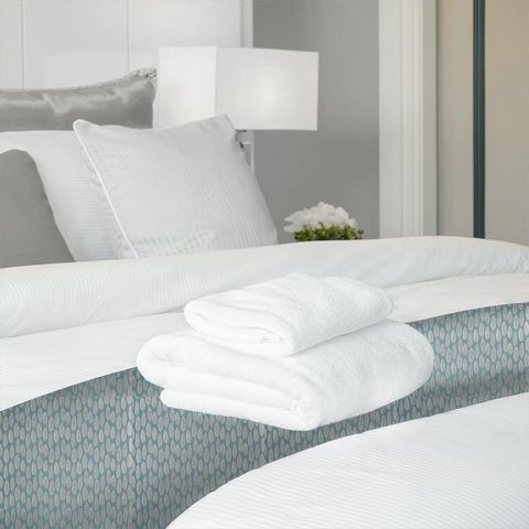 Quill Teal Bed Runner