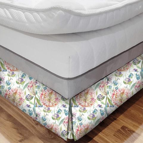 Pom Pom Floral Summer Bed Base Valance