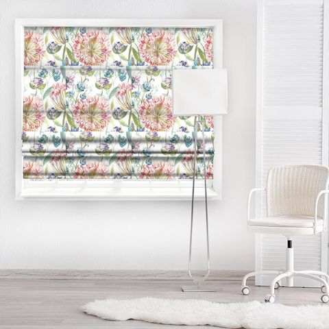 Pom Pom Floral Summer Made To Measure Roman Blind