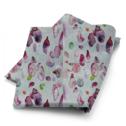 Raindrops Raspberry Fabric