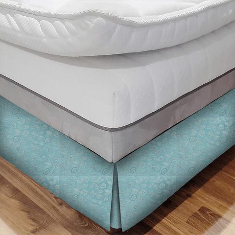 Rhapsody Teal Bed Base Valance
