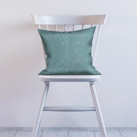 Rhapsody Teal Cushion