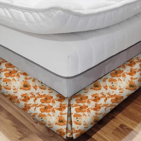 Portofino Burnt Orange Bed Base Valance