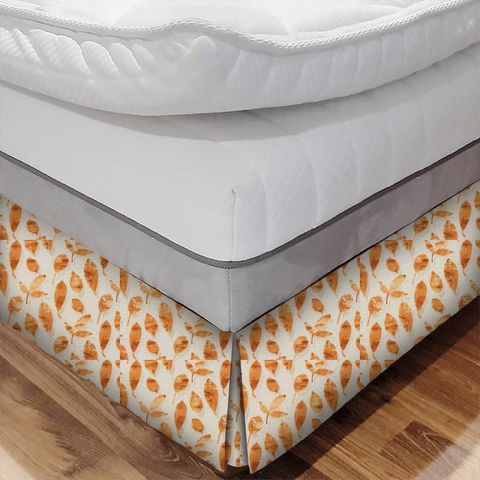 Tivoli Burnt Orange Bed Base Valance