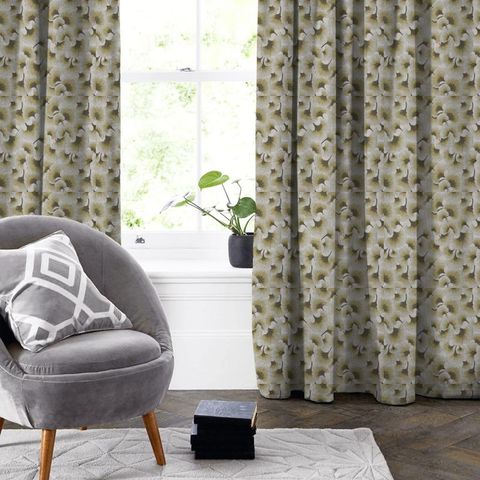 Gingko Olive Made To Measure Curtain