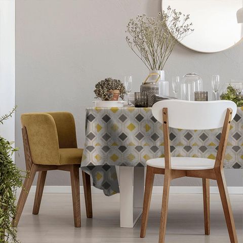 Mosaic Ochre Tablecloth