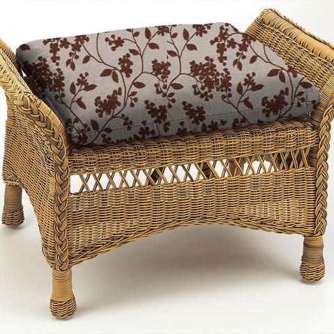 Sakura Burnt Orange Box Cushion