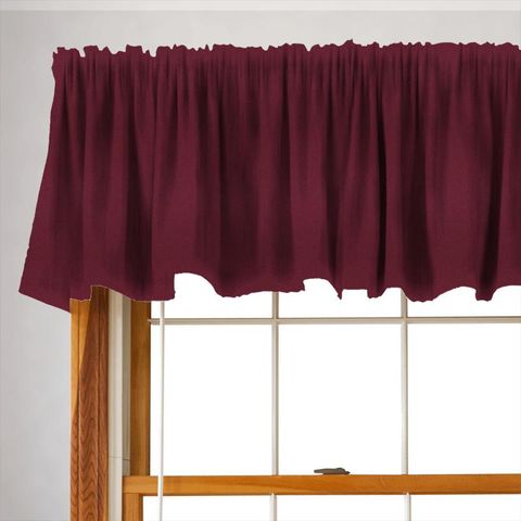 Brodie Cranberry Valance