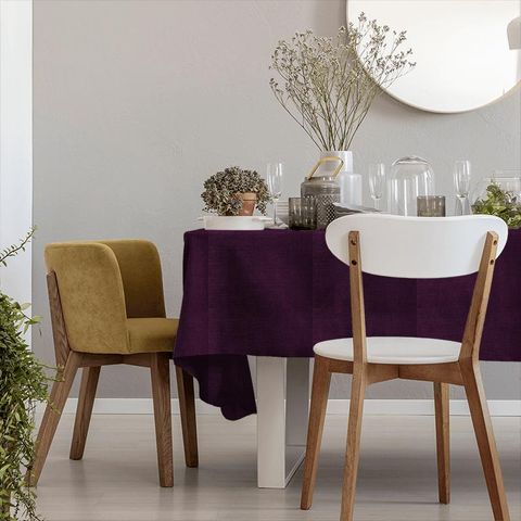 Ballantrae Aubergine Tablecloth