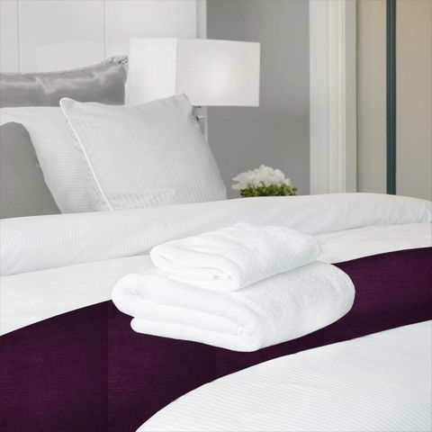 Ballantrae Aubergine Bed Runner