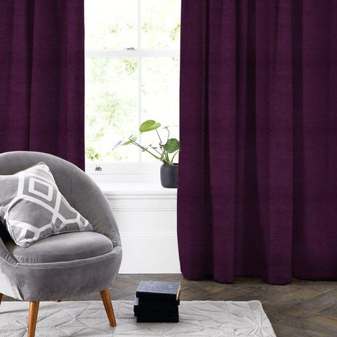 Ballantrae Aubergine Made To Measure Curtain