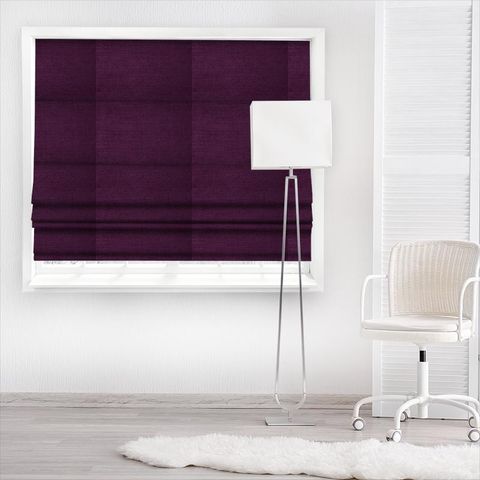 Ballantrae Aubergine Made To Measure Roman Blind