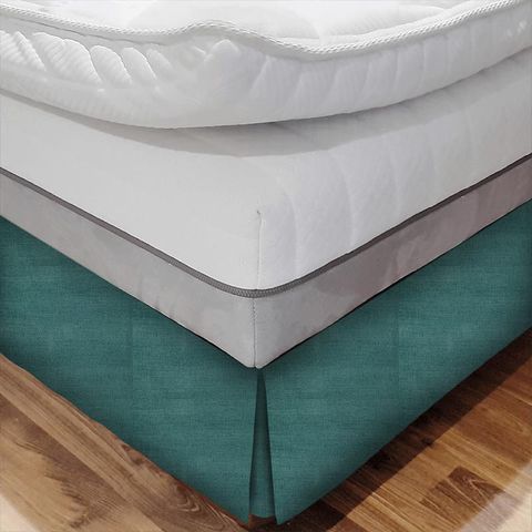 Ballantrae Turquoise Bed Base Valance