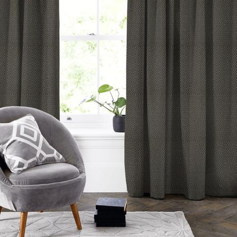 Minos Charcoal Made To Measure Curtain