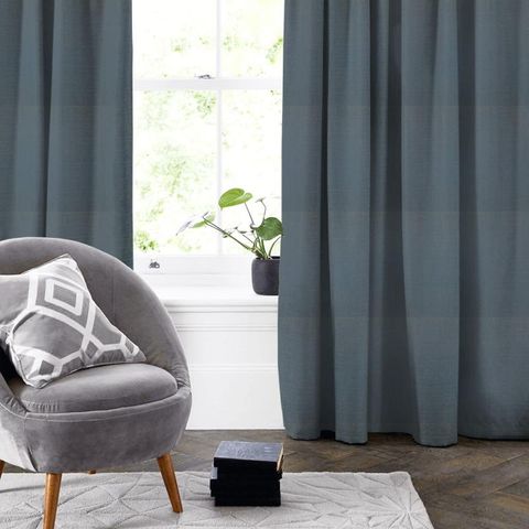 Mistral Cyan Made To Measure Curtain