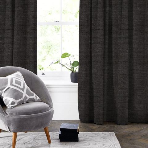 Draco Charcoal Made To Measure Curtain